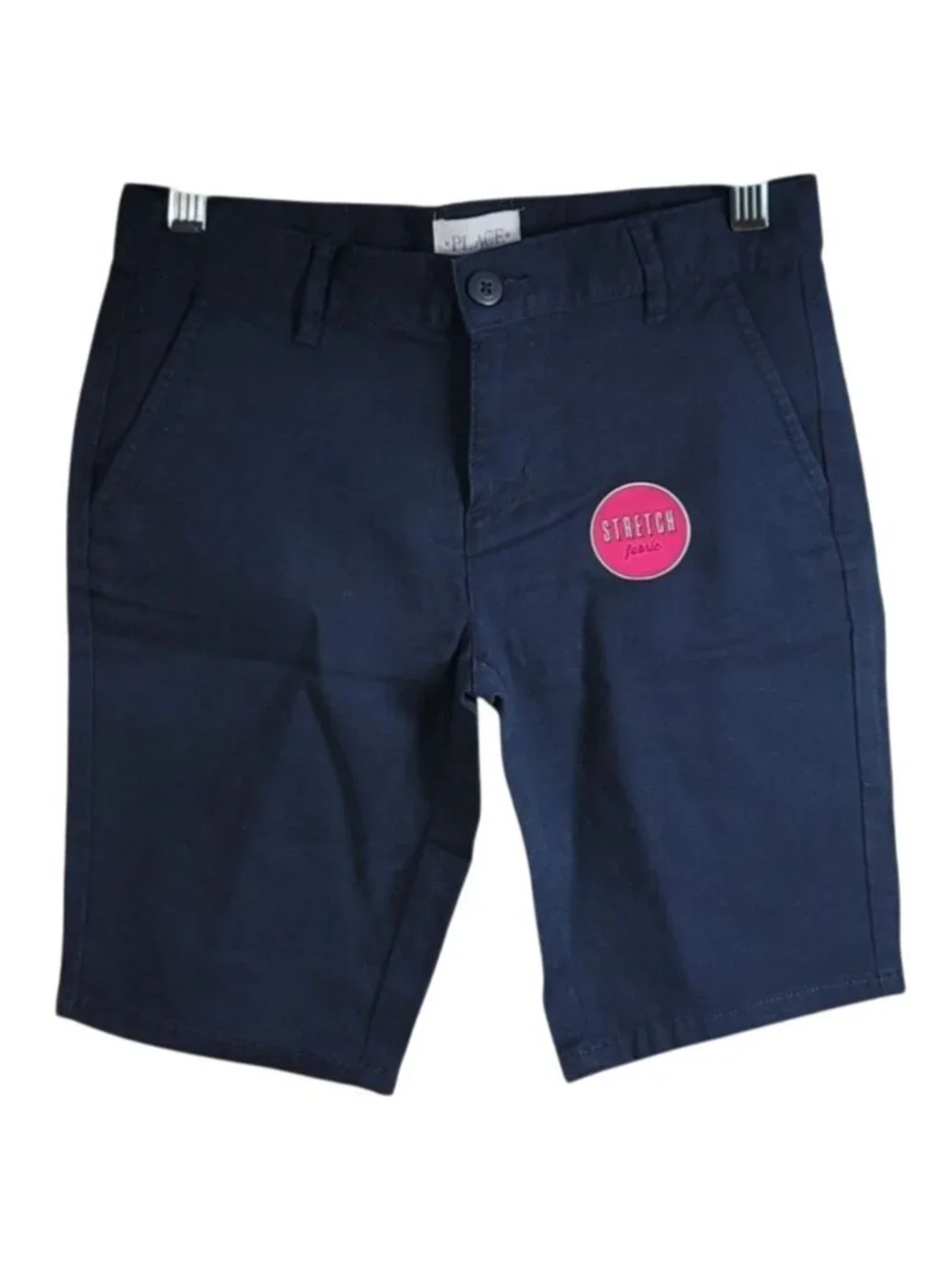 Children's Place Girls School Uniform Shorts Blue SZ 10 Chino Zip Pockets NEW